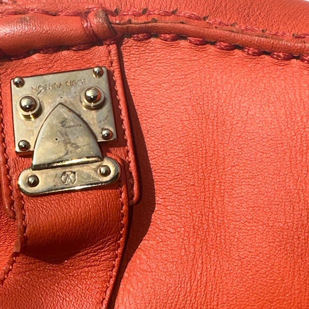 Louis Vuitton Orange Leather Loafers - Size 7 - Picture 4 of 16